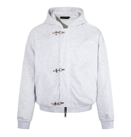 Metal Button Hoodie & Sweatpant Set