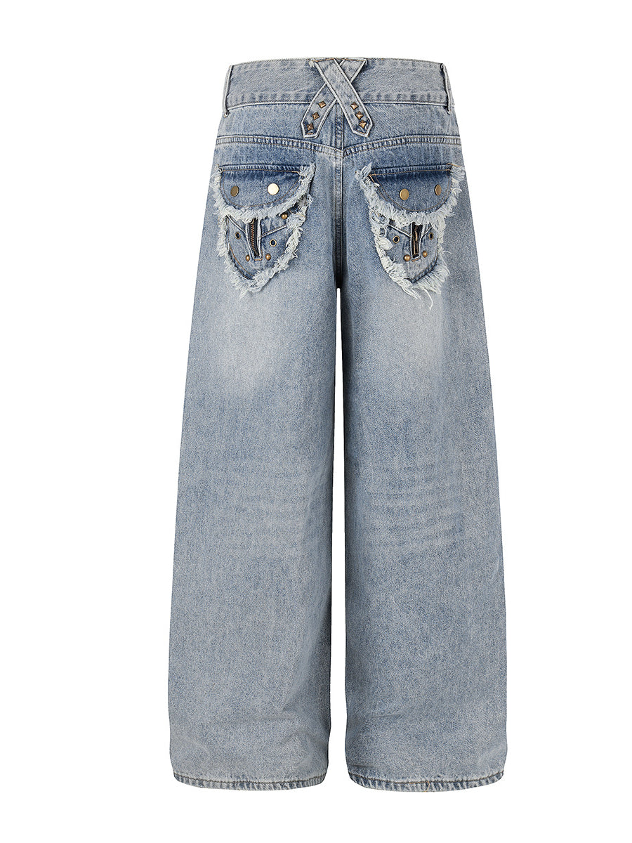 Heavy Washed Workwear Denim