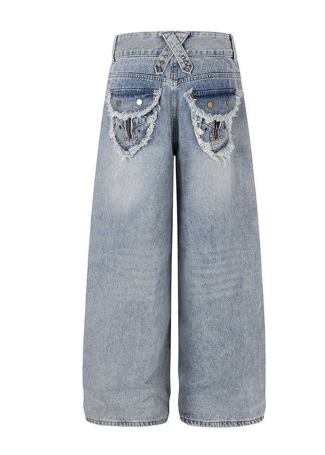 Heavy Washed Workwear Denim