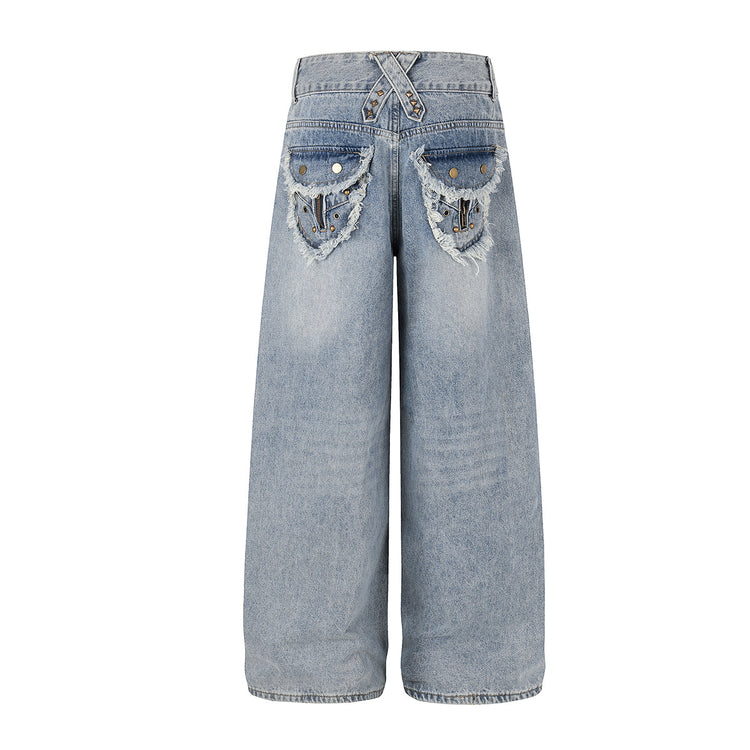 Heavy Washed Workwear Denim