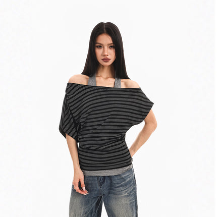 Halterneck Spliced Top