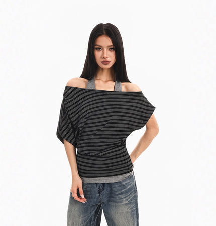 Halterneck Spliced Top