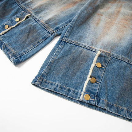 Dirty Dyed Frayed Capris