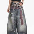 Leopard  Two-Piece Jeans