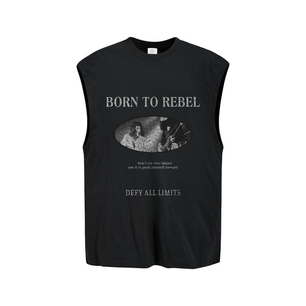 Vintage Portrait Wide-Shoulder Tank