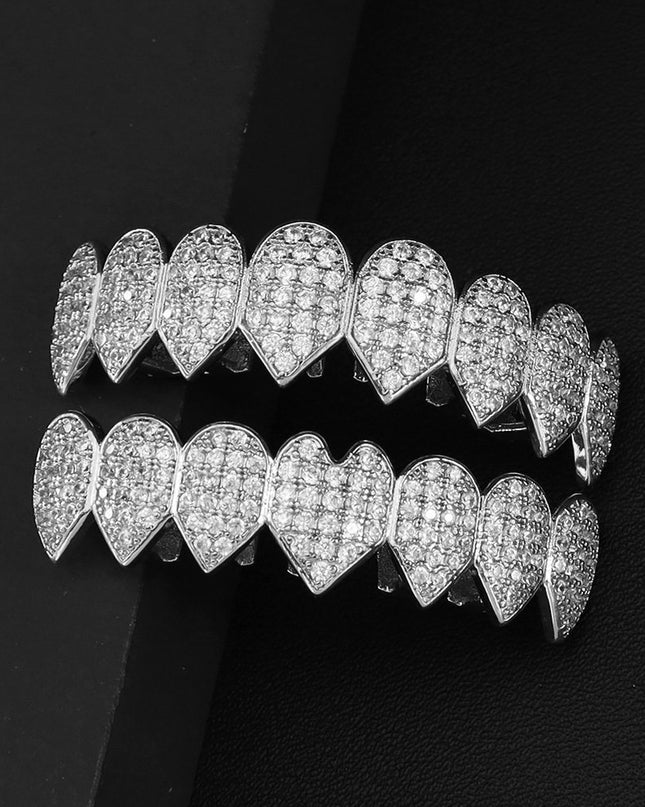 14K Gold-Plated 10-Tooth Grillz Set