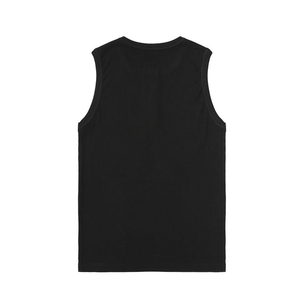 Ribbed Half-Button Tank — 2