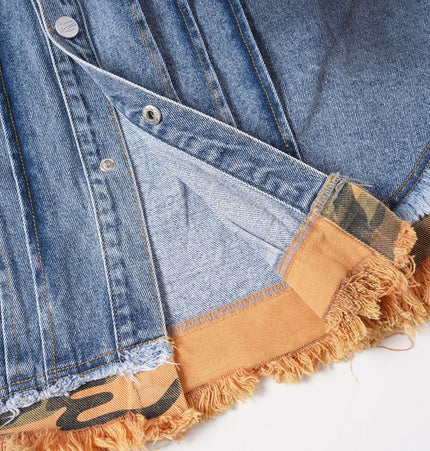 Raw Edge Denim Shirt