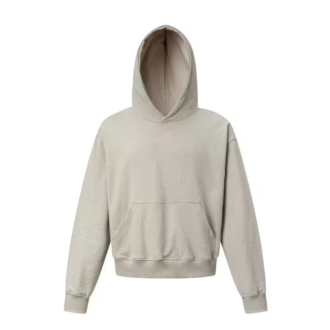 TALKLESSFASHION American Retro Distressed Boxy Hoodie