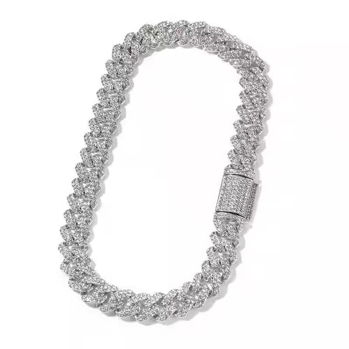 THETLSTUDIO 18mm Full Diamond Cuban Chain