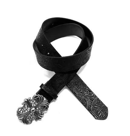 THETLSTUDIO American Vintage Embossed Cross Belt
