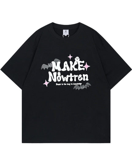 Mein Shop 0 Black / M Devil Castle Short-sleeved T-shirt Dark Trend