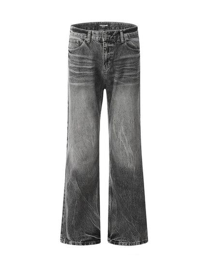 Mein Shop 0 Black / S Industrial Heritage Denim Straight Jeans—9865