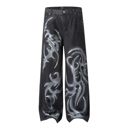 Mein Shop 0 Black / S Retro Street Partnern paint Jeans—8705