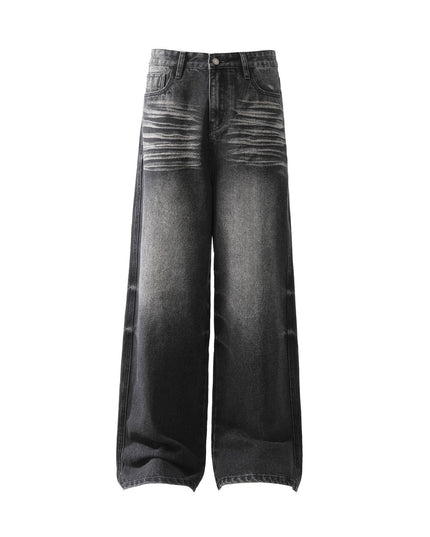 Mein Shop 0 Black / S Retro washed Straight Jeans—9818