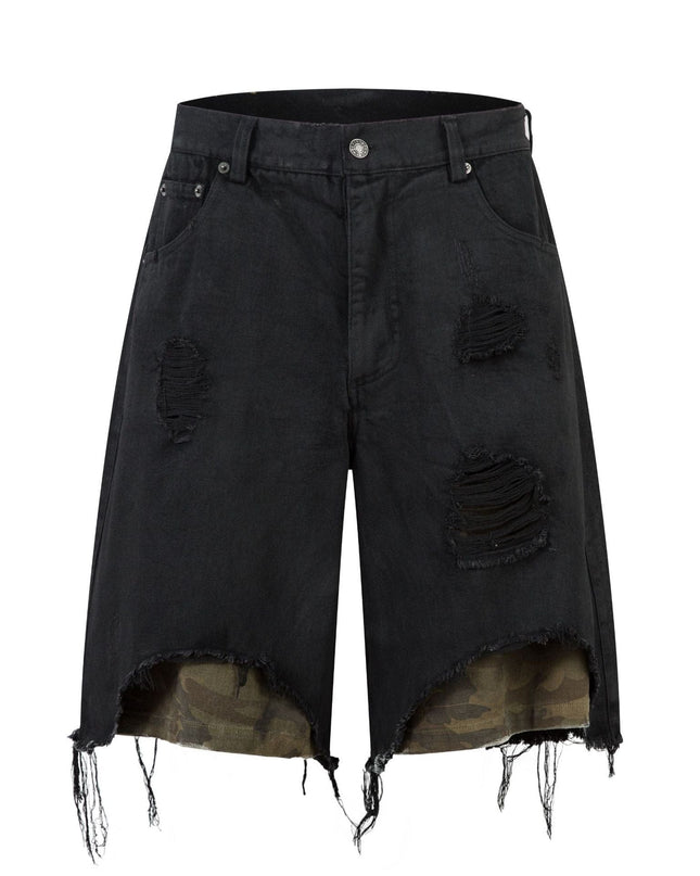 Mein Shop 0 Black / S Urban Edge Distressed Denim short—8400