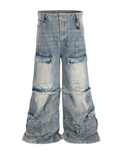 Mein Shop 0 Blue / M Dual-Flex Distressed Jeans—1662