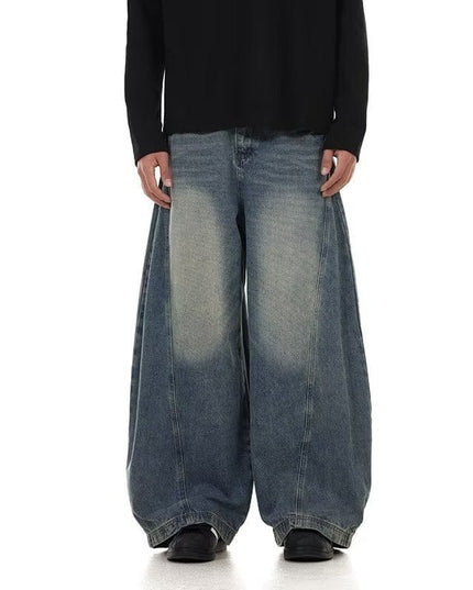Mein Shop 0 Blue / S Retro Wide Leg Jeans—7365