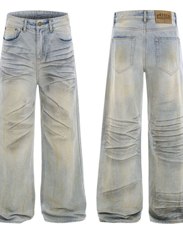 Mein Shop 0 Blue / S Urban Drift Denim Straight Jeans—9869