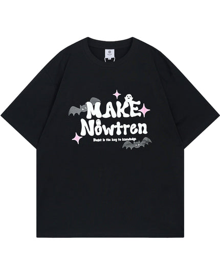 Mein Shop 0 Devil Castle Short-sleeved T-shirt Dark Trend