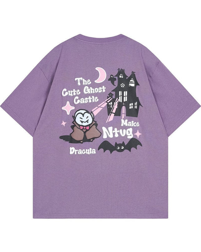 Mein Shop 0 Devil Castle Short-sleeved T-shirt Dark Trend