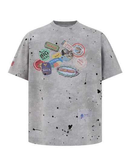 Mein Shop 0 Distressed Rebel Americana T-Shirt— 3755