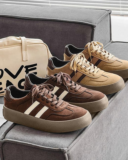 Mein Shop 0 Leather Platform Casual Brown Men's Shoes
