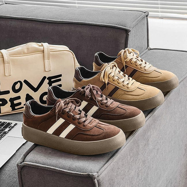 Mein Shop 0 Leather Platform Casual Brown Men's Shoes