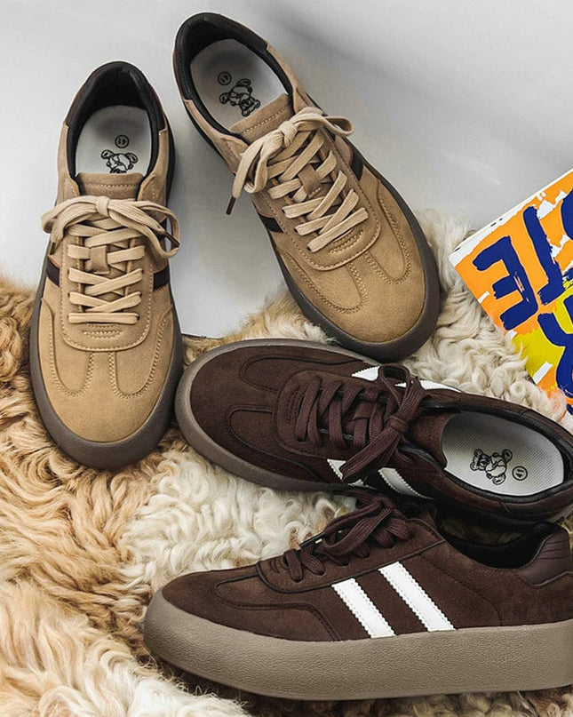 Mein Shop 0 Leather Platform Casual Brown Men's Shoes