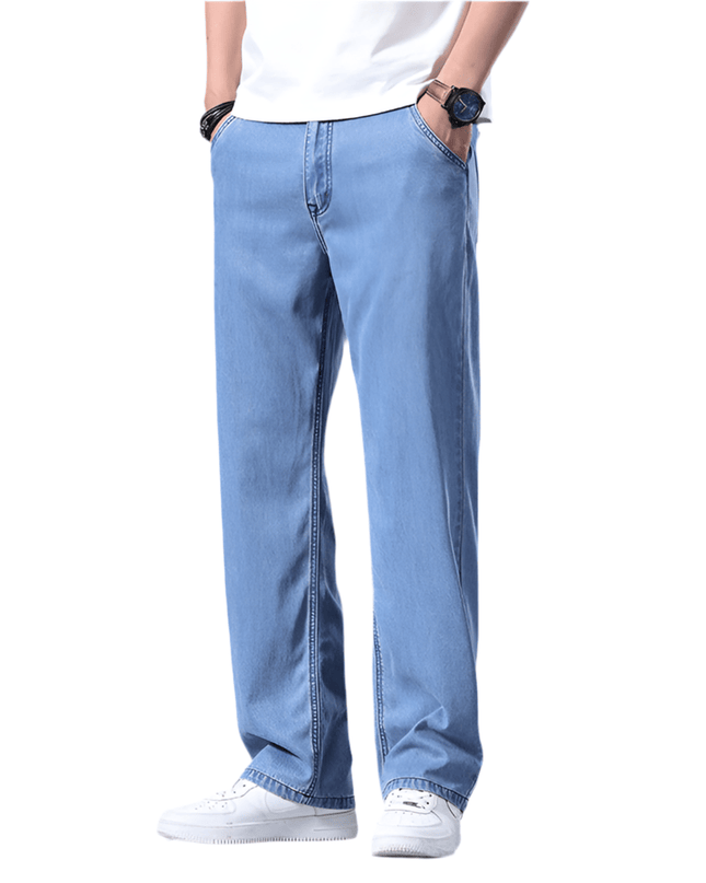 Mein Shop 0 Lyocell Comfort Straight Jeans—9477