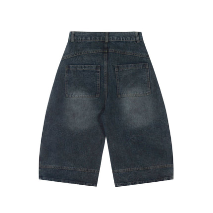 Mein Shop 0 MetroCool Solid Casual Denim Shorts—-3422