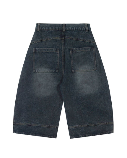 Mein Shop 0 MetroCool Solid Casual Denim Shorts—-3422