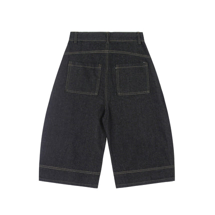 Mein Shop 0 MetroCool Solid Casual Denim Shorts—-3422