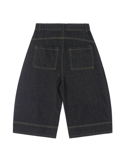 Mein Shop 0 MetroCool Solid Casual Denim Shorts—-3422
