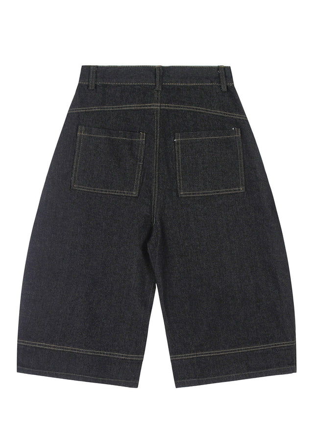 Mein Shop 0 MetroCool Solid Casual Denim Shorts—-3422