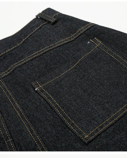 Mein Shop 0 MetroCool Solid Casual Denim Shorts—-3422