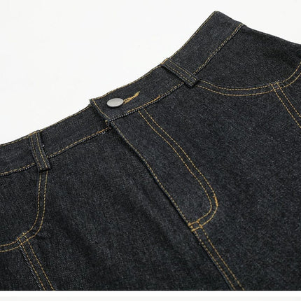 Mein Shop 0 MetroCool Solid Casual Denim Shorts—-3422