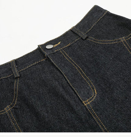 Mein Shop 0 MetroCool Solid Casual Denim Shorts—-3422