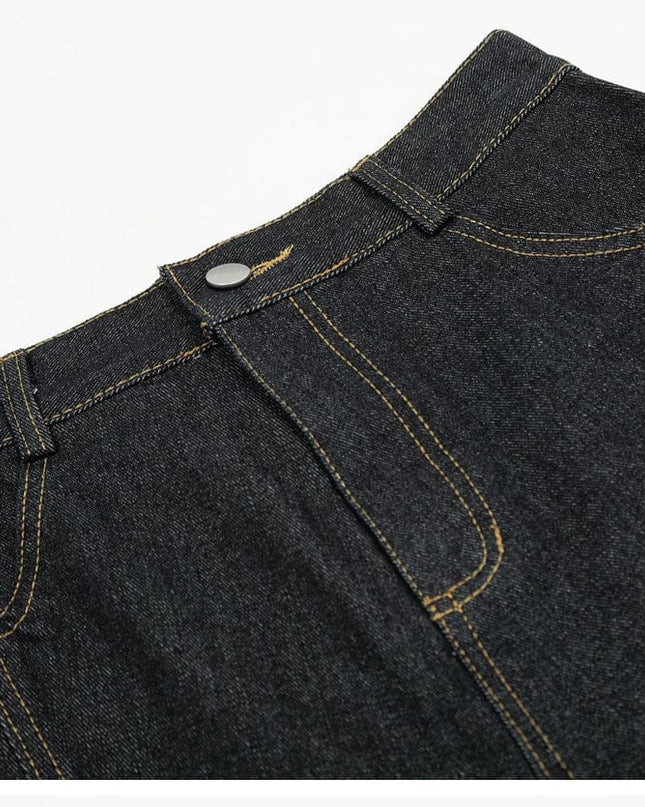 Mein Shop 0 MetroCool Solid Casual Denim Shorts—-3422