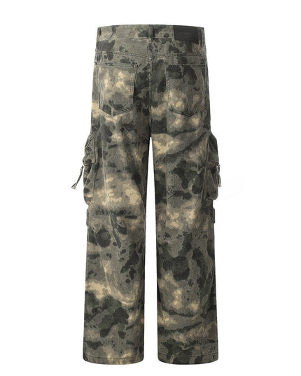 Mein Shop 0 Mountain Outdoor Multi-pocket Workwear Tie-dye Camouflage Pants Men