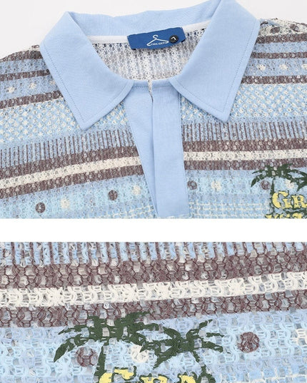 Mein Shop 0 Printed Shirt Loose Leisure All-matching Men's Top