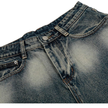 Mein Shop 0 Punk Tie-dye Denim short—-8244