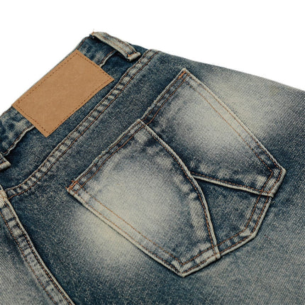 Mein Shop 0 Punk Tie-dye Denim short—-8244