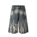 Mein Shop 0 Punk Tie-dye Denim short—-8244