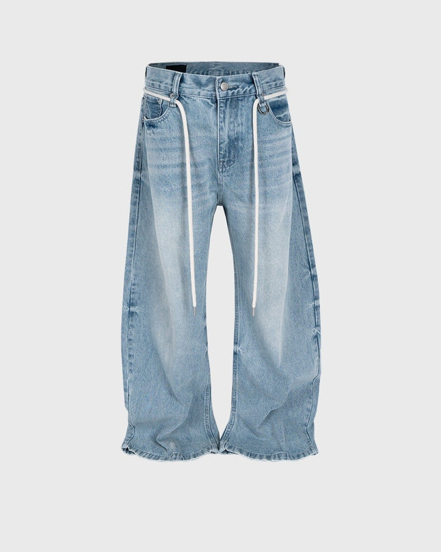 Mein Shop 0 Retro Drawstring Denims Jeans—1661