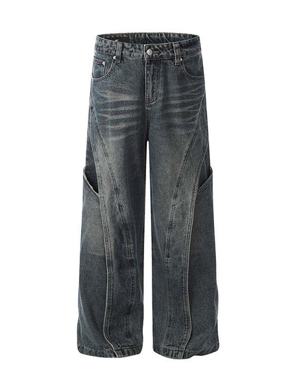 Mein Shop 0 Retro Heavy Deconstruction Jeans--4452