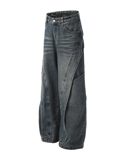 Mein Shop 0 Retro Heavy Deconstruction Jeans--4452
