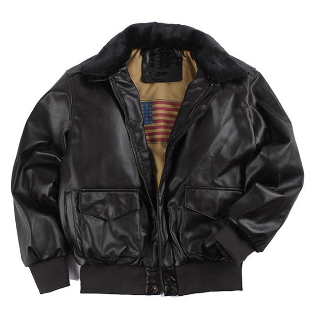 Mein Shop 0 Retro Oversized Leather Coat—-7644
