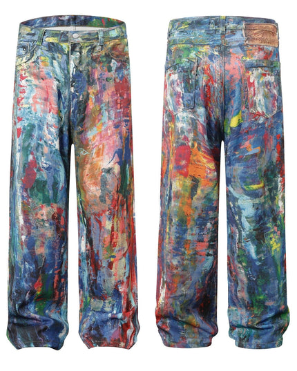 Mein Shop 0 Retro Revival  water painted Jeans—5422