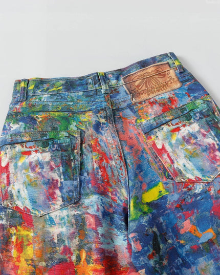Mein Shop 0 Retro Revival  water painted Jeans—5422